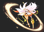 Full body of unused Cash Shop Celestial Fox Skill Cut-in, illustrated by Hwansang.