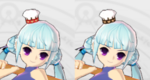 Mini Hat appearance (Strawberry left, Choco right)