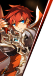 Knight Emperor's Master Class Skill Cut-in depicting him with blue eyes.