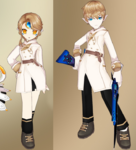 Full set appearance (female characters left, male characters right)